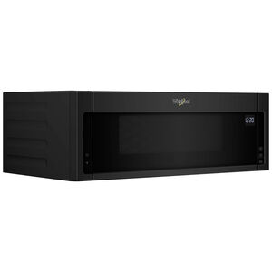 Whirlpool 30 in. 1.1 cu. ft. 1000W Low Profile Over-the-Range Microwave with 400 CFM - Black, Black, hires