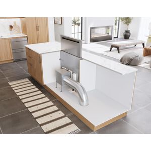 Zephyr 36 in. Convertible Downdraft with 600 CFM & 3 Fan Speeds - Stainless Steel, , hires