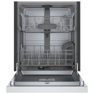 Bosch 100 Series 24 in. Smart Built-In Dishwasher with Front Control, 50 dBA Sound Level, 14 Place Settings, 8 Wash Cycles & Sanitize Cycle - White, , hires