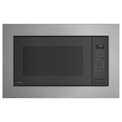 GE Profile 24 in. 2.2 cu.ft Built-In Microwave with 10 Power Levels & Sensor Cooking Controls - Gray | PEB7227ANDD