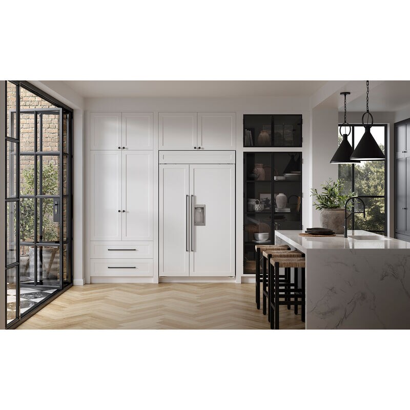 Sub-Zero Classic 48 in. 28.4 cu. ft. Built-In Smart Counter Depth Side-by-Side Refrigerator with Ice & Water Dispenser - Custom Panel Ready, , hires