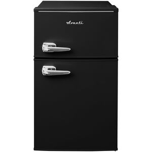 Avanti 18 in. 3 cu. ft. Mini Fridge with Top Freezer - Black, Black, hires