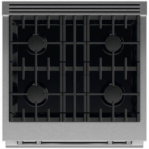 Fisher & Paykel Series 9 30 in. 4 cu. ft. Smart Air Fry True European Convection Dual Fuel Range with 4 Sealed Burners - Stainless Steel, , hires