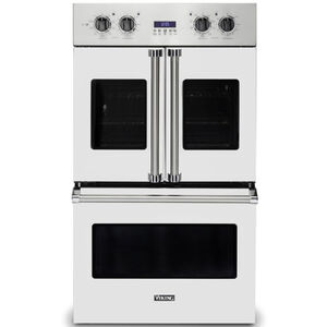Viking 7 Series 30" 9.4 Cu. Ft. Electric French Door Wall Oven with Dual Convection & Self Clean - Frost White, , hires