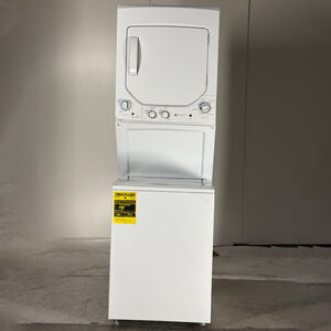 GE 24 in. Laundry Center with 2.3 cu. ft. Washer with 11 Wash Programs & 4.4 cu. ft. Dryer with 4 Electric Dryer Programs & Wrinkle Care - White (Open Box Excellent Condition), , hires