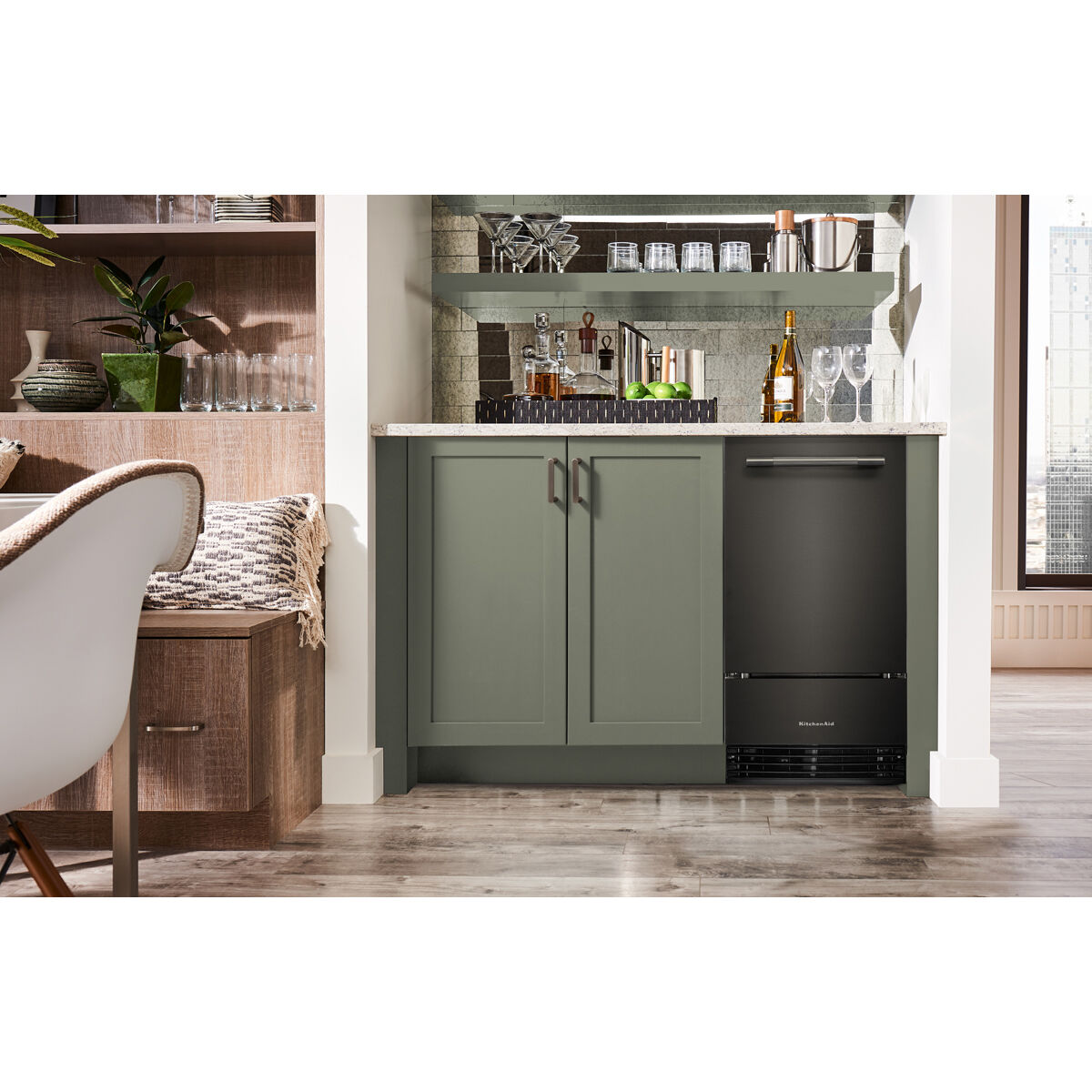 KitchenAid 18 in. Built-In Undercounter Ice Maker with 35 lb. Ice