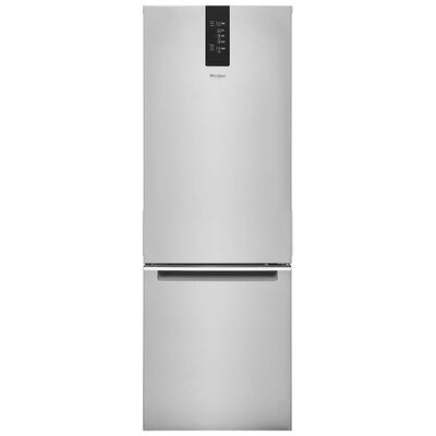Whirlpool 24 in. 12.9 cu. ft. Counter Depth Garage Ready Bottom Freezer Refrigerator with Ice Maker - Black Stainless | WRB543CMJV
