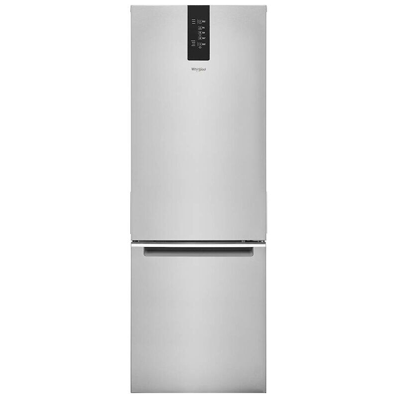 Whirlpool 24 in. 12.9 cu. ft. Counter Depth Garage Ready Bottom Freezer Refrigerator with Ice Maker - Black Stainless, Black Stainless, hires