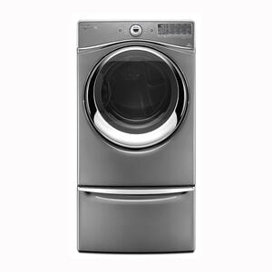 Maytag 15.5 Pedestal with Drawer - Chrome Shadow with Chrome Handle, Chrome, hires