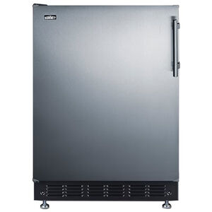 Summit 24 in. 5.0 cu. ft. Undercounter Refrigerator - Stainless Steel, , hires