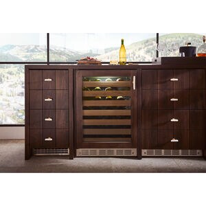 Monogram 24 in. Undercounter Wine Cooler with Wood Racks, Single Temperature Zone & 57 Bottle Capacity - Custom Panel Ready, , hires