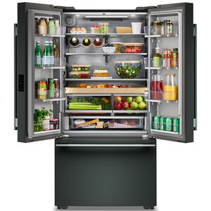 KitchenAid 36 in. 24.8 cu. ft. Smart Counter Depth French Door Refrigerator with Internal Water Dispenser - Juniper, Juniper, hires