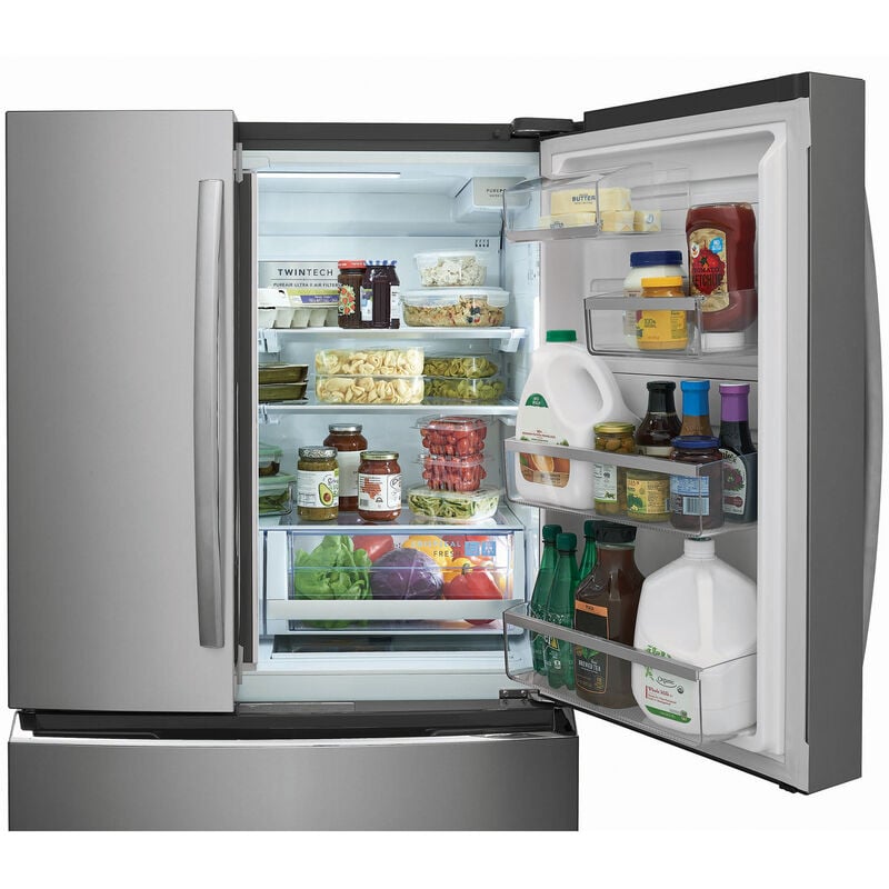 Frigidaire Gallery 36 in. 27.2 cu. ft. 4-Door French Door Refrigerator with Internal Water Dispenser - Stainless Steel, , hires