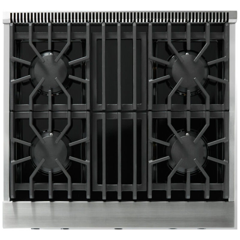 Viking 5 Series 30 in. 4.0 cu. ft. Standard Convection Gas Range with 4 Sealed Burners - Pure White - Liquid Propane Gas, Polished Chrome Trim Option, , hires