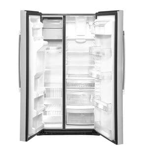 GE 36 in. 21.8 cu. ft. Counter Depth Side by Side Refrigerator with Ice & Water Dispenser - Fingerprint Resistant Stainless, Fingerprint Resistant Stainless, hires