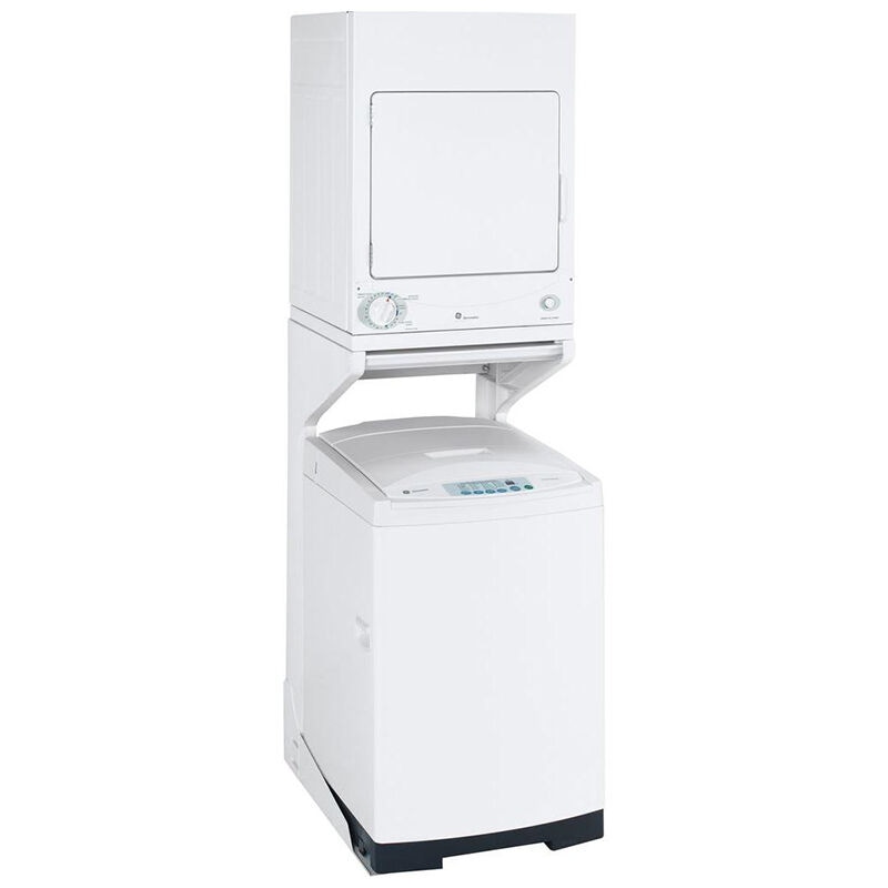GE Spacemaker 24 in. 3.6 cu. ft. Stackable Stationary Electric Dryer for  120-Volt Outlets - White