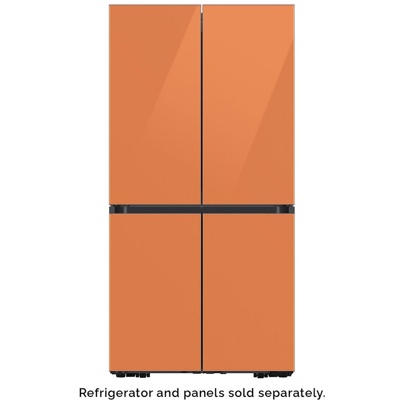 Samsung BESPOKE 4-Door Flex Top Panel for Refrigerators - Clementine Glass, , hires