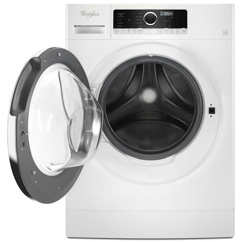 Whirlpool 24 in. 1.9 cu. ft. Stackable Front Load Washer with Detergent Dosing Aid & Sanitize Cycle - White, , hires