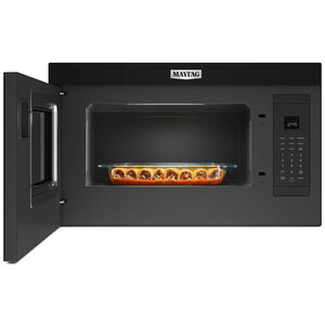 Maytag 30 in. 1.1 cu. ft. 1000W Over-the-Range Microwave with 300 CFM & Sensor Cooking - Black, , hires
