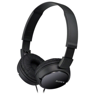 Sony ZX Series On-Ear Wired Headphones - Black | MDRZX110