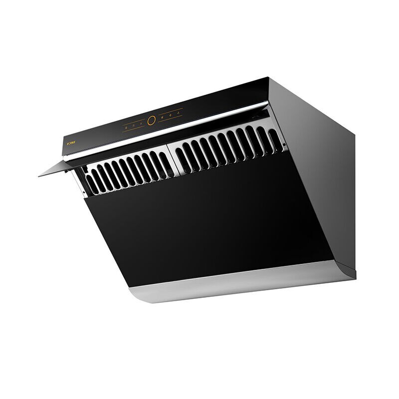 Fotile Slant Vent Series 30 in. Side Vent Range Hood with 3 Speed Settings,  850 CFM, Ducted Venting & 2 LED Lights - Onyx Black