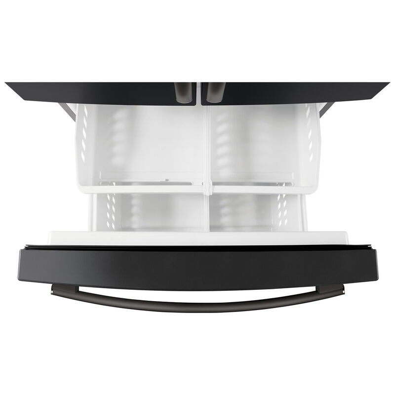 GE 36" 25.6 Cu. Ft. French Door Refrigerator with Filtered Ice & Water Dispenser - Black Slate, Black Slate, hires