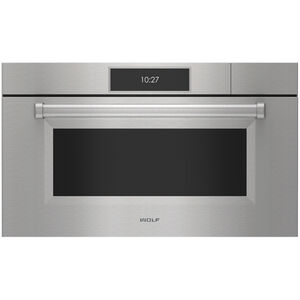 Wolf M Series 30 in. 2.4 cu. ft. Electric Wall Oven with Dual Convection & Steam Clean - Stainless Steel, , hires