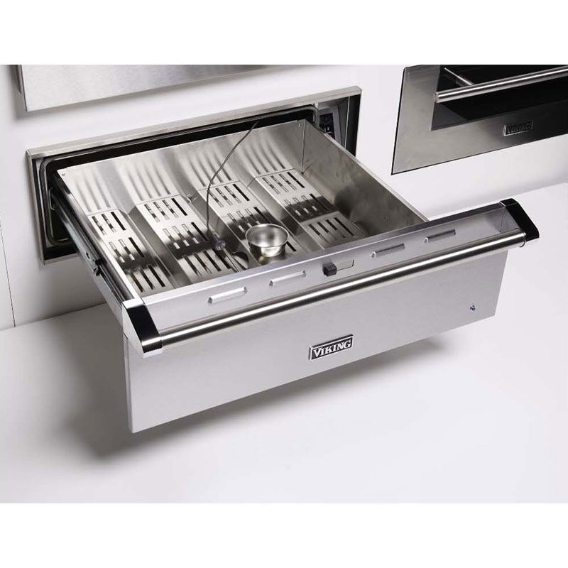 Viking 5 Series 27 in. 1.2 cu. ft. Warming Drawer with Humidity Control - Stainless Steel, , hires
