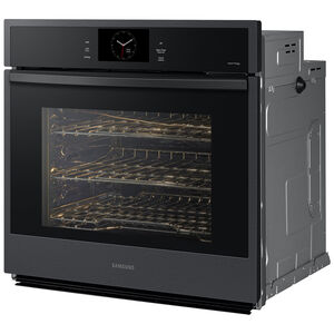 Samsung 30 in. 5.1 cu. ft. Electric Smart Wall Oven with Dual Convection & Steam Clean - Matte Black, , hires