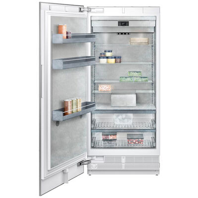 Gaggenau 400 Series 36" 19.4 Cu. Ft. Built-In Upright Smart Freezer with Ice Maker, Adjustable Shelves & Digital Control - Custom Panel Ready | RF491705