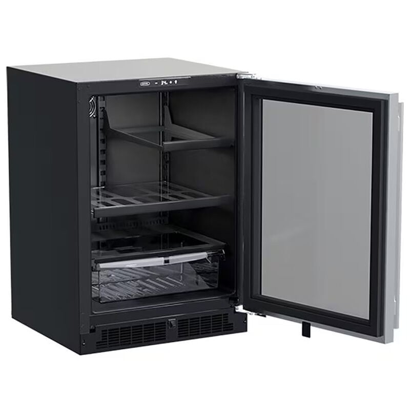 Marvel Classic Collection 24 in. 5.3 cu. ft. Built-In Undercounter Refrigerator - Stainless Steel, , hires