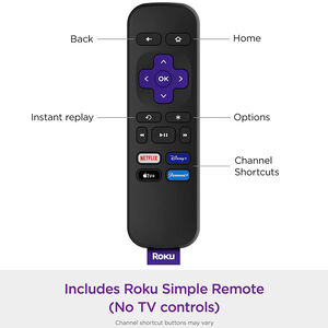 Roku Express (New, 2022) HD Streaming Device with Simple Remote (no TV controls), , hires