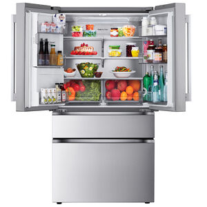 LG 36 in. 28.6 cu. ft. Smart 4-Door French Door Refrigerator with Ice & Water Dispenser - PrintProof Stainless Stee, , hires