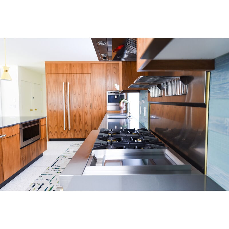 JennAir Pro-Style 48 in. Ducted Canopy Pro Style Style Range Hood with 1200 CFM, 4 Fan Speeds & 3 Halogen Lights - Stainless Steel, , hires