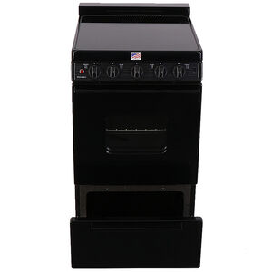 Premier 20 in. 2.4 cu. ft. Oven Freestanding Electric Range with 4 Smoothtop Burners - Black, , hires