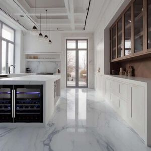 XO 24 in. Undercounter Wine Cooler with Metal Racks, Dual Temperature Zones & 30-Bottle Capacity - Custom Panel Ready, , hires