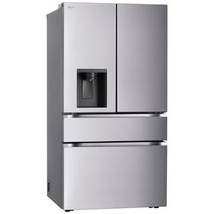 LG 36 in. 28.6 cu. ft. Smart 4-Door French Door Refrigerator with Ice & Water Dispenser - PrintProof Noble Steel, , hires