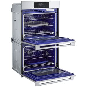 LG Studio 30 in. 9.4 cu. ft. Smart Front Control Speed/ SteamElectric Double Wall Oven with True European Convection - Stainless Steel, , hires