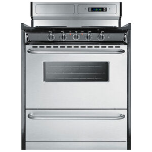 Summit 30 in. 3.7 cu. ft. Electric Range with Coil Burners - Stainless Steel, , hires