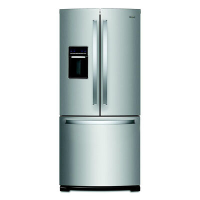Whirlpool 30 in. 19.7 cu. ft. French Door Refrigerator with Water Dispenser - Fingerprint Resistant Stainless | WRF560SEHZ