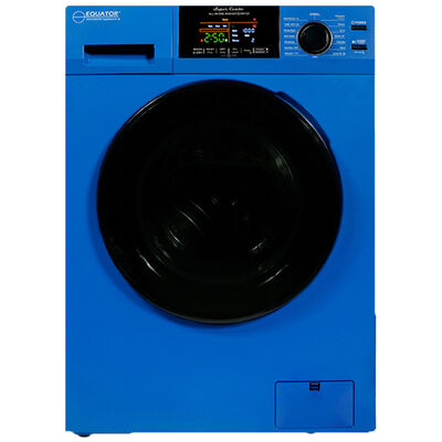 Equator 24 in. 1.9 cu. ft. Electric Front Load All-in-One Laundry Center with Sanitize Cycle & Sensor Dry - Blue | EZ5500CVBL