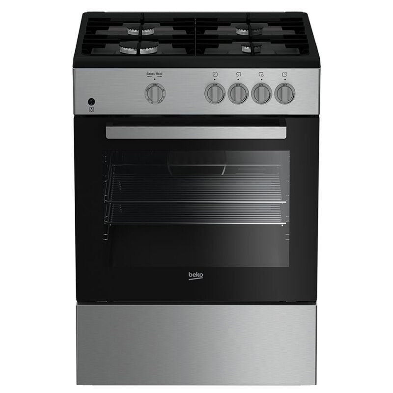 Burners with Range Gas cu. 24 & Richard - P.C. 2.5 Beko Sealed Son Stainless Oven 4 ft. in. Steel | Freestanding