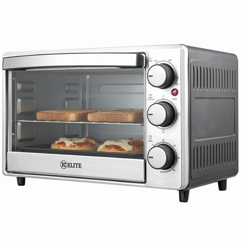 Kitchen Elite 6 Slice Toaster Oven - Stainless Steel, , hires