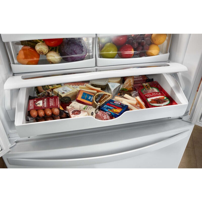 Whirlpool 33 in. 22.1 cu. ft. French Door Refrigerator with Internal Water Dispenser - Fingerprint Resistant Stainless Steel, Fingerprint Resistant Stainless, hires