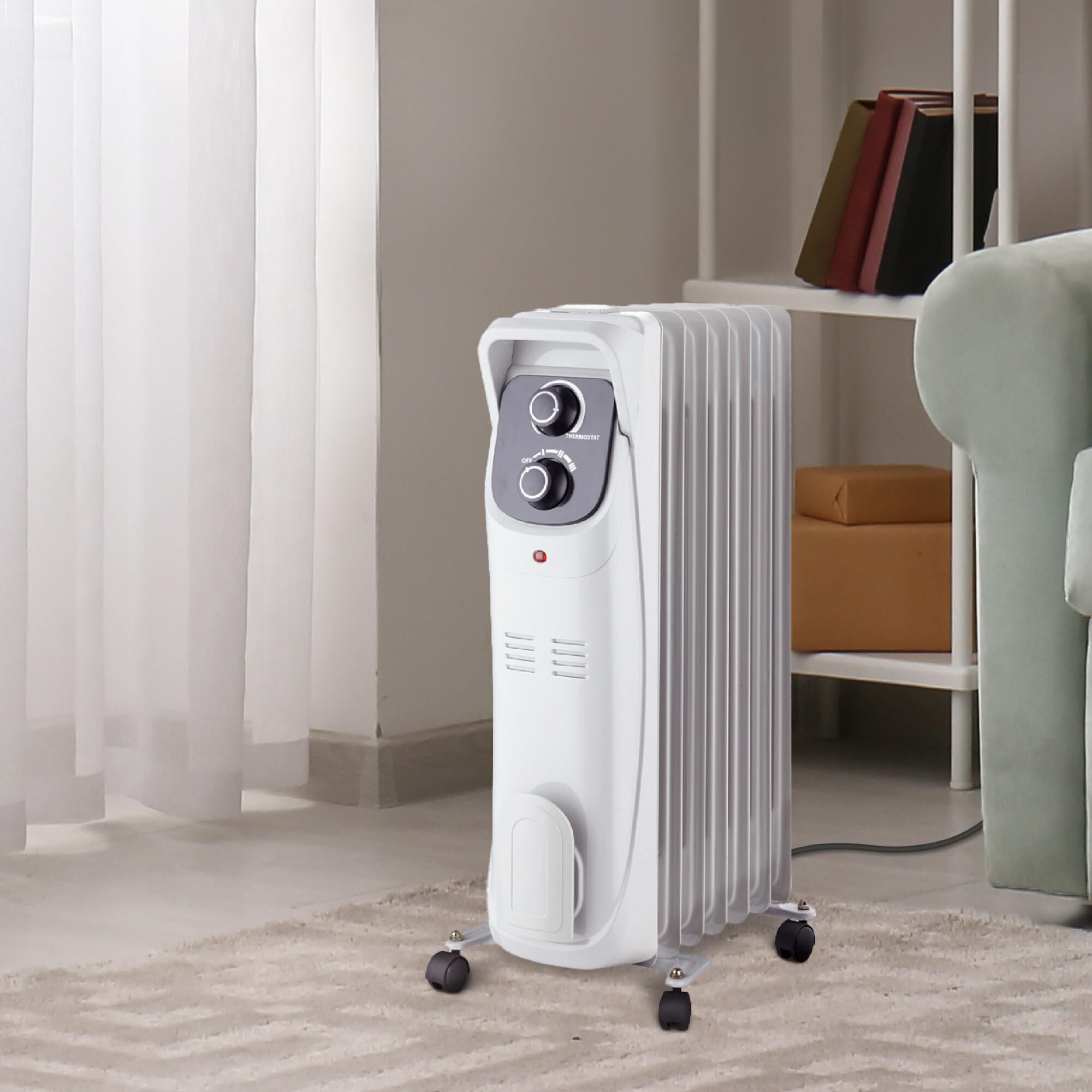 Lifesmart 1500W Radiator Space Heater with 3 Heat Settings