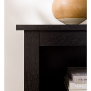Walker Edison Essential 70 in. Rustic Wood TV Stand - Black, , hires