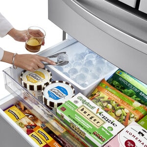 LG 36 in. 29.5 cu. ft. Smart 4-Door French Door Refrigerator with Ice & Water Dispenser - Stainless Steel, , hires