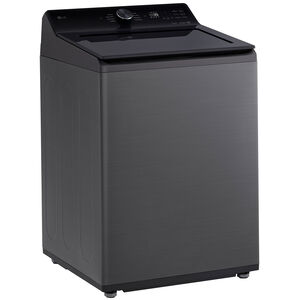 LG 27 in. 5.0 cu. ft. Smart Top Load Washer with EasyUnload & AI Sensing - Platinum Black, Platinum Black, hires