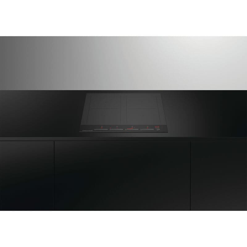 Fisher & Paykel Series 7 24 in. 4-Burner Induction Cooktop with Simmer Burner & Power Burner - Black Glass, , hires