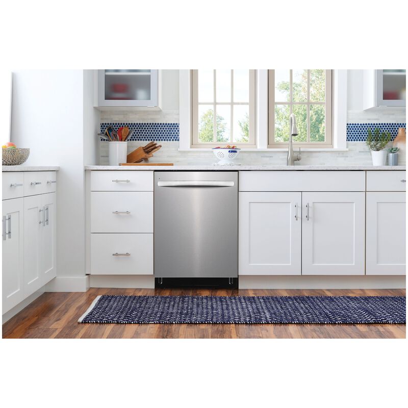 Frigidaire 24 in. Top Control Dishwasher with 49 dBa Sound Level & 3rd Rack - Stainless Steel, , hires